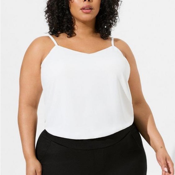 Torrid - White Chiffon Sophie Tank - Picture 3 of 9
